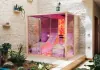 Biosauna s relaxačními lavicami Biosauna s relaxačními lavicami