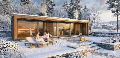 Individuálny vonkajší saunový Individuálny vonkajší saunový