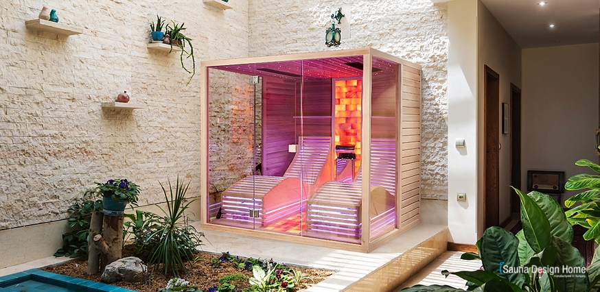 Biosauna s relax lavicami